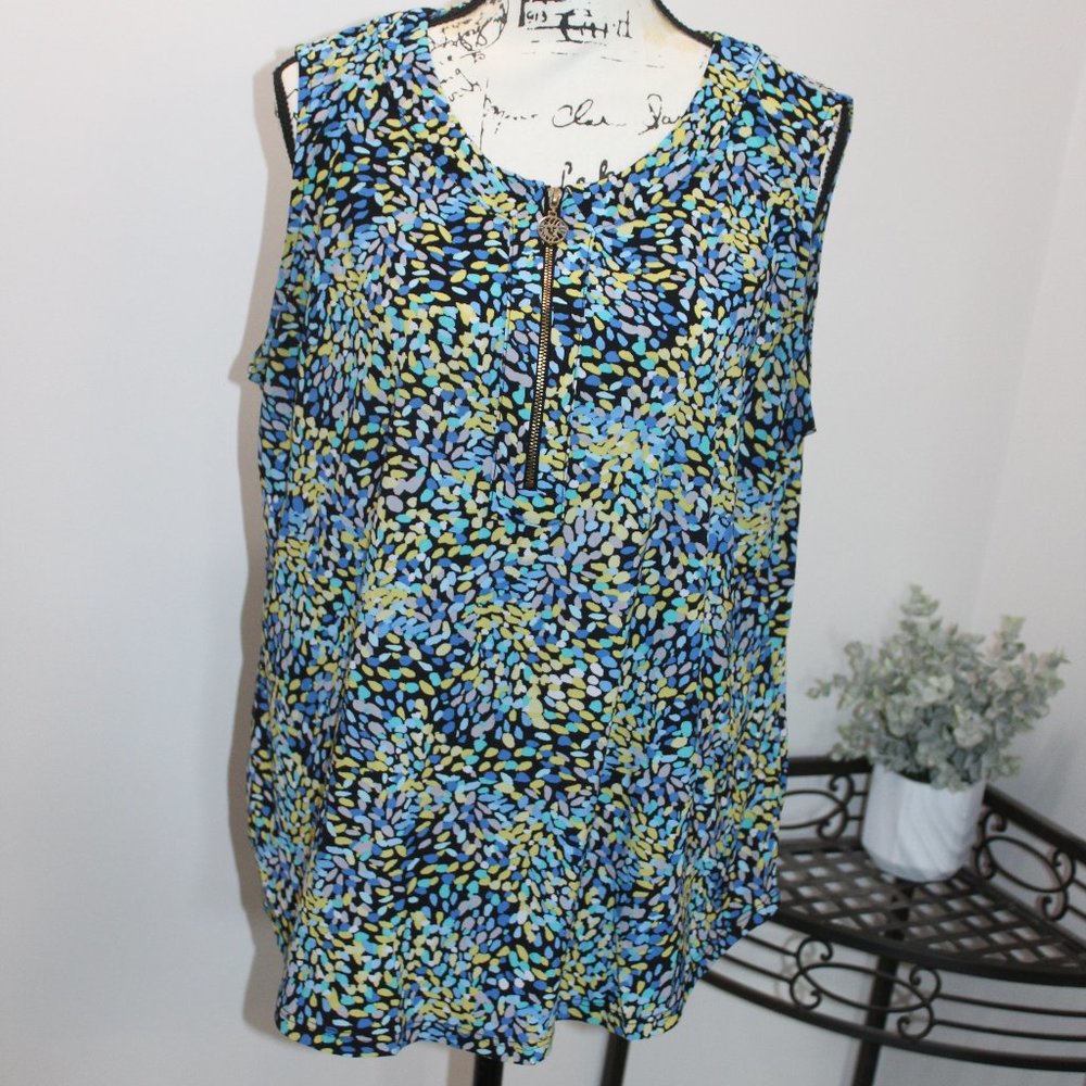 Anne Klein Women's Sleeveless Top / Career Casual Shirt - Size XL